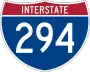 Interstate 294 Toll marker