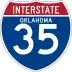 Interstate 35 marker