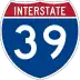 Interstate 39 marker