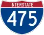 Interstate 475 marker