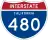 Interstate 480 marker