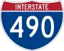 Interstate 490 marker