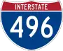 Interstate 496 marker