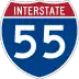 Interstate 55 marker