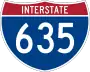 Interstate 635 marker