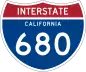 Interstate 680 marker