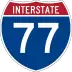 Interstate 77 marker