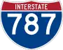 Interstate 787 marker