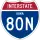 Interstate 80N marker