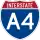 Interstate A-4 marker