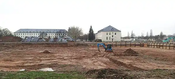 Building works at the new I-Campus in Schweinfurt, 2018