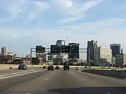 Image 15Interstate 59 (co-signed with Interstate 20) approaching Interstate 65 in downtown Birmingham (from Alabama)