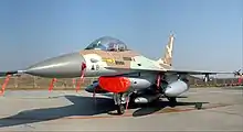 A retired F-16A Netz of 140th Squadron "Golden Eagle", involved in Operation Opera