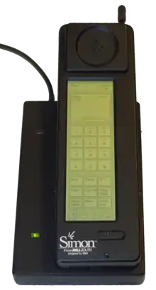 Image 32IBM Simon and charging base (1994) (from Smartphone)