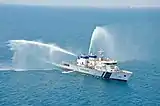 ICGS Vikram at sea.