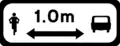 P 071aSafe Overtaking of Cyclists 1.0m