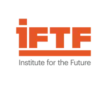 "IFTF / Institute for the Future" in orange on a white background.