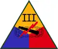 III Armored Corps Shoulder Sleeve InsigniaAugust 20, 1942 - October 10, 1943