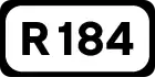 R184 road shield}}