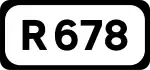 R678 road shield}}