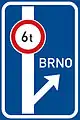 Advance sign for restriction