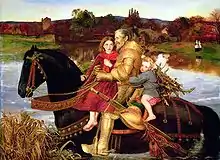 John Everett Millais  A Dream of the Past: Sir Isumbras at the Ford  1857