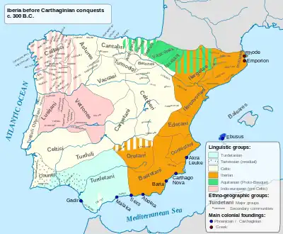 Image 8The Iberian Peninsula in the 3rd century BC (from History of Spain)