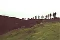 Tourists on the edge of Kerið in July