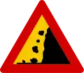 Risk of fallen objects or avalanche