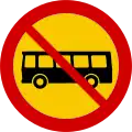 Buses prohibited entry