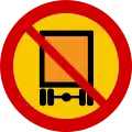 Vehicles carrying dangerous goods prohibited entry