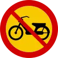 Mopeds prohibited entry