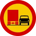 Overtaking by trucks prohibited