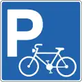 Parking zone for bikes