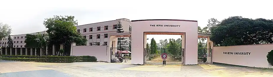 Main gate of ICFAI University Tripura