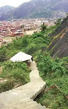 Half way up Idanre hill