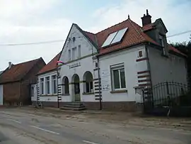 The town hall in Ignaucourt