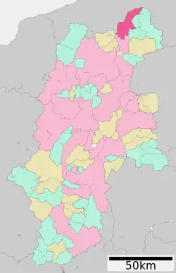 Location of Iiyama in Nagano