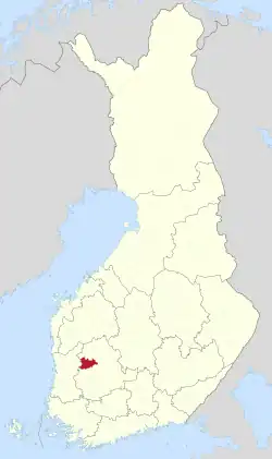 Location of Ikaalinen in Finland