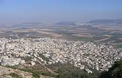 Iksal, as seen from Nazareth Illit