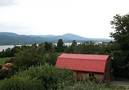 View of the north shore of the St. Lawrence River