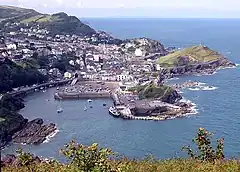 Ilfracombe seen from Hillsborough, Devon