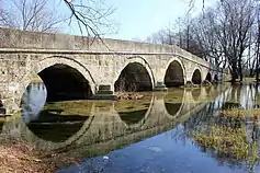 Roman bridge over Bosna river in Ilidža