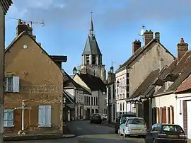 The church and surroundings in Illiers-Combray