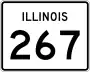 Illinois Route 267 marker