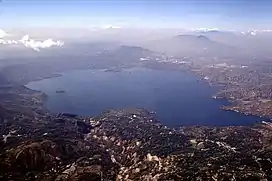 Lake Ilopango, El Salvador, crater lake