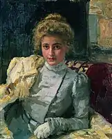 I. Repin, Portrait of Tevashova