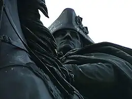 Detail from the top of the monument, facing southeast.