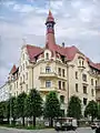 Building on the Alberta street, Riga. Built in 1903. Pēkšēns lived in this house his last years.