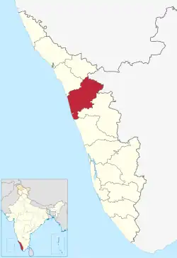 Location in Kerala